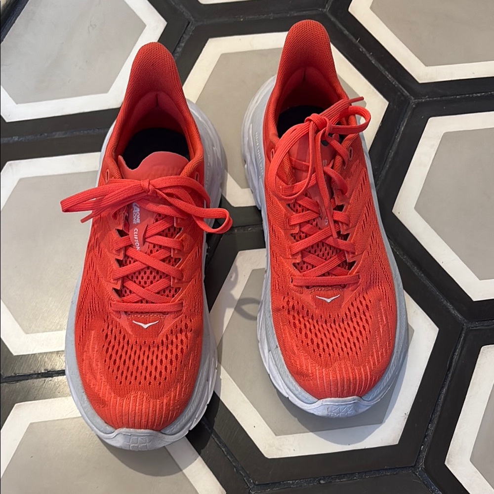 Hoka One One Red Running Shoes